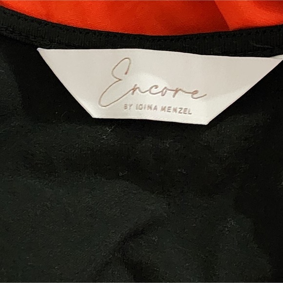 Encore by‎ Idina Menzel black midi  comfy skater dress size large - Picture 6 of 6